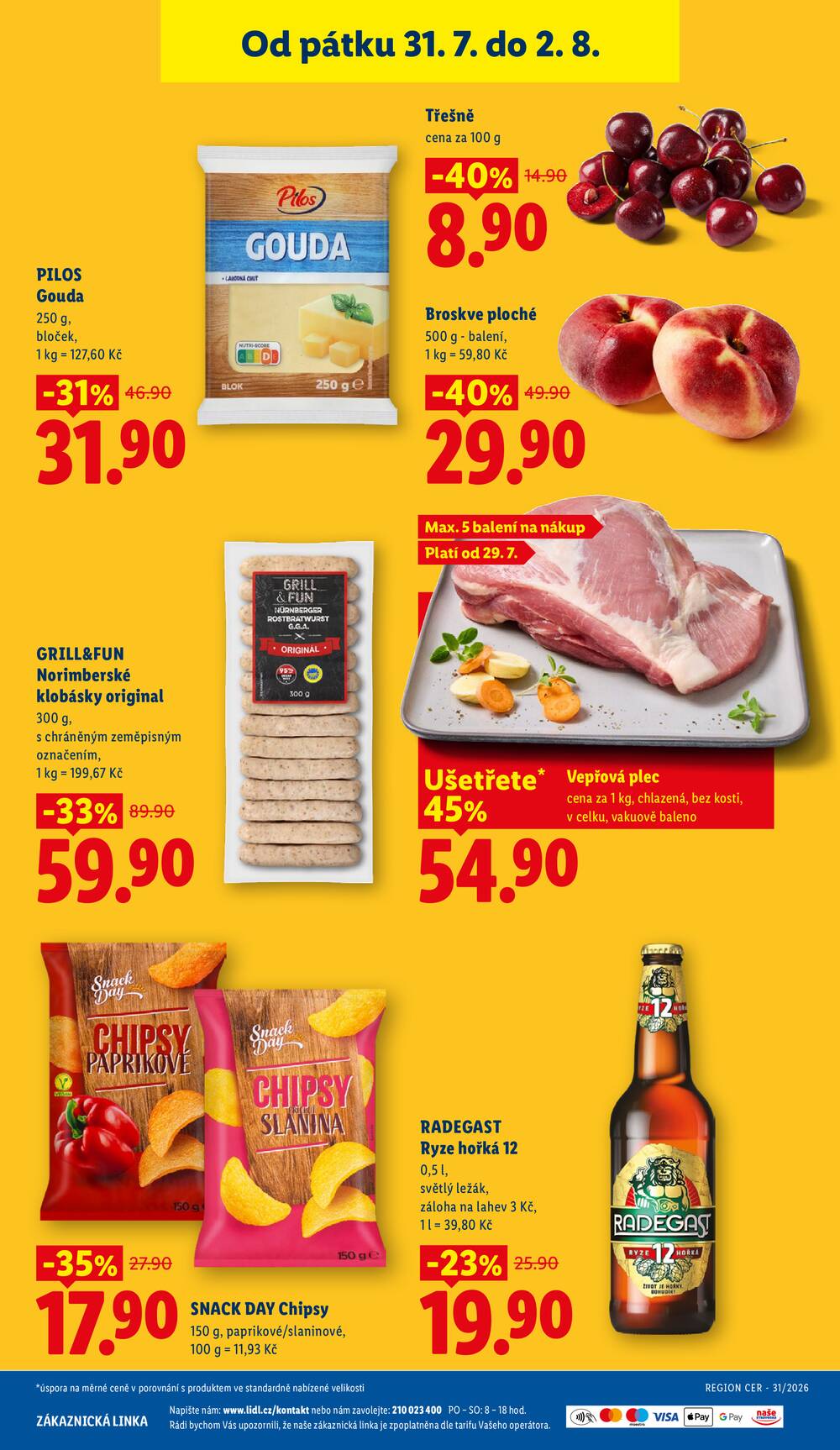 Lidl Čtvrtek od 30.7. do 2.8.2026