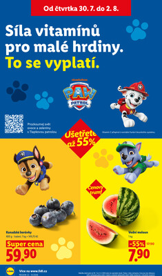 Lidl Čtvrtek od 30.7. do 2.8.2026
