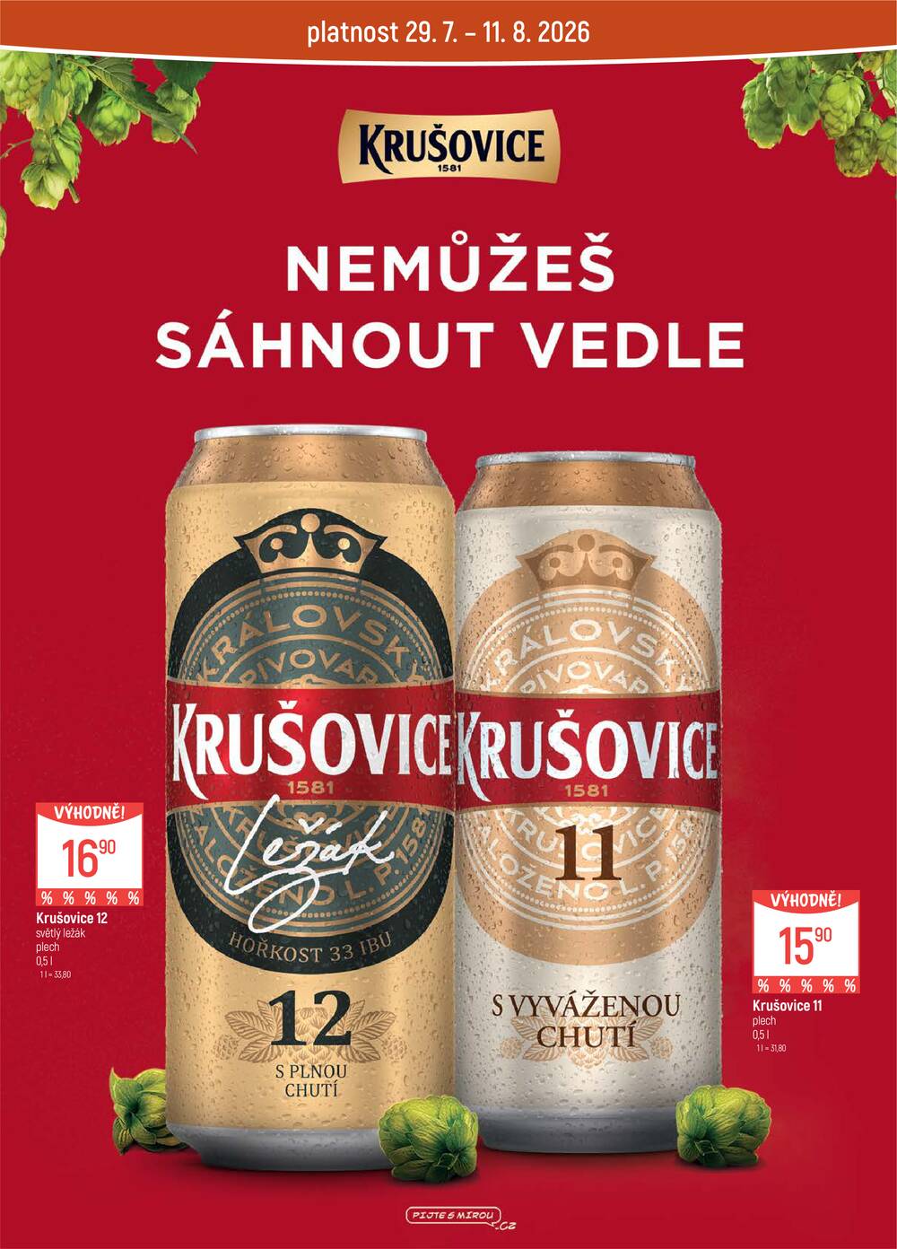 Akční leták Globus 29.7. - 4.8.2026 - Globus Praha - Čakovice