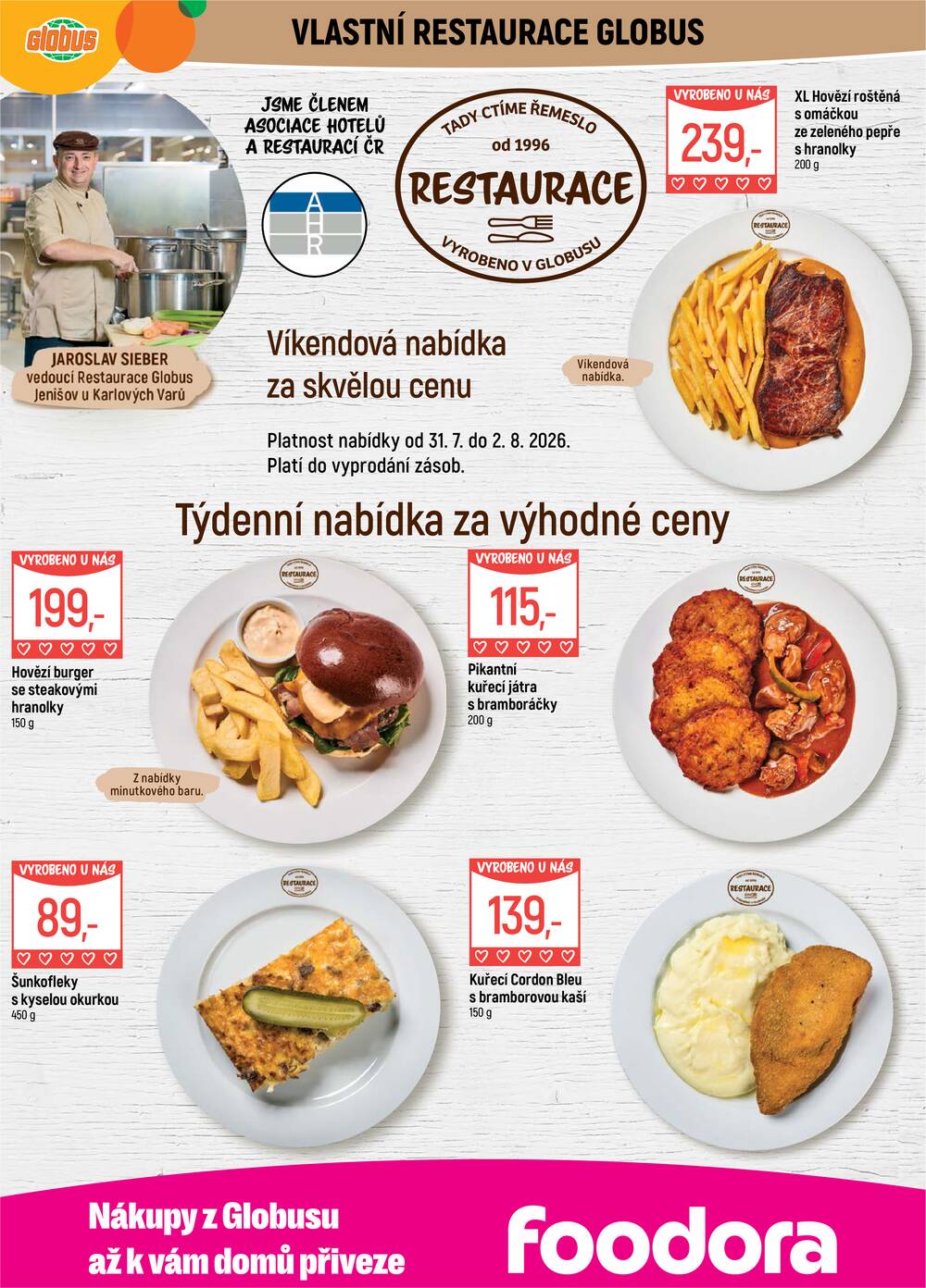 Akční leták Globus 29.7. - 4.8.2026 - Globus Jenišov u Karlových Varů