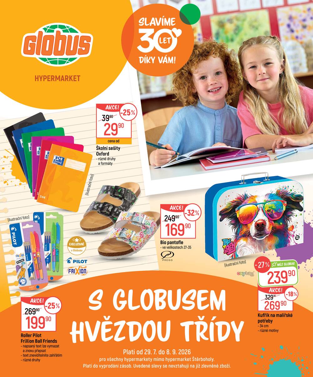 Leták Globus - Akční leták Globus 29.7. - 8.9.2026 - Globus Liberec - strana 1