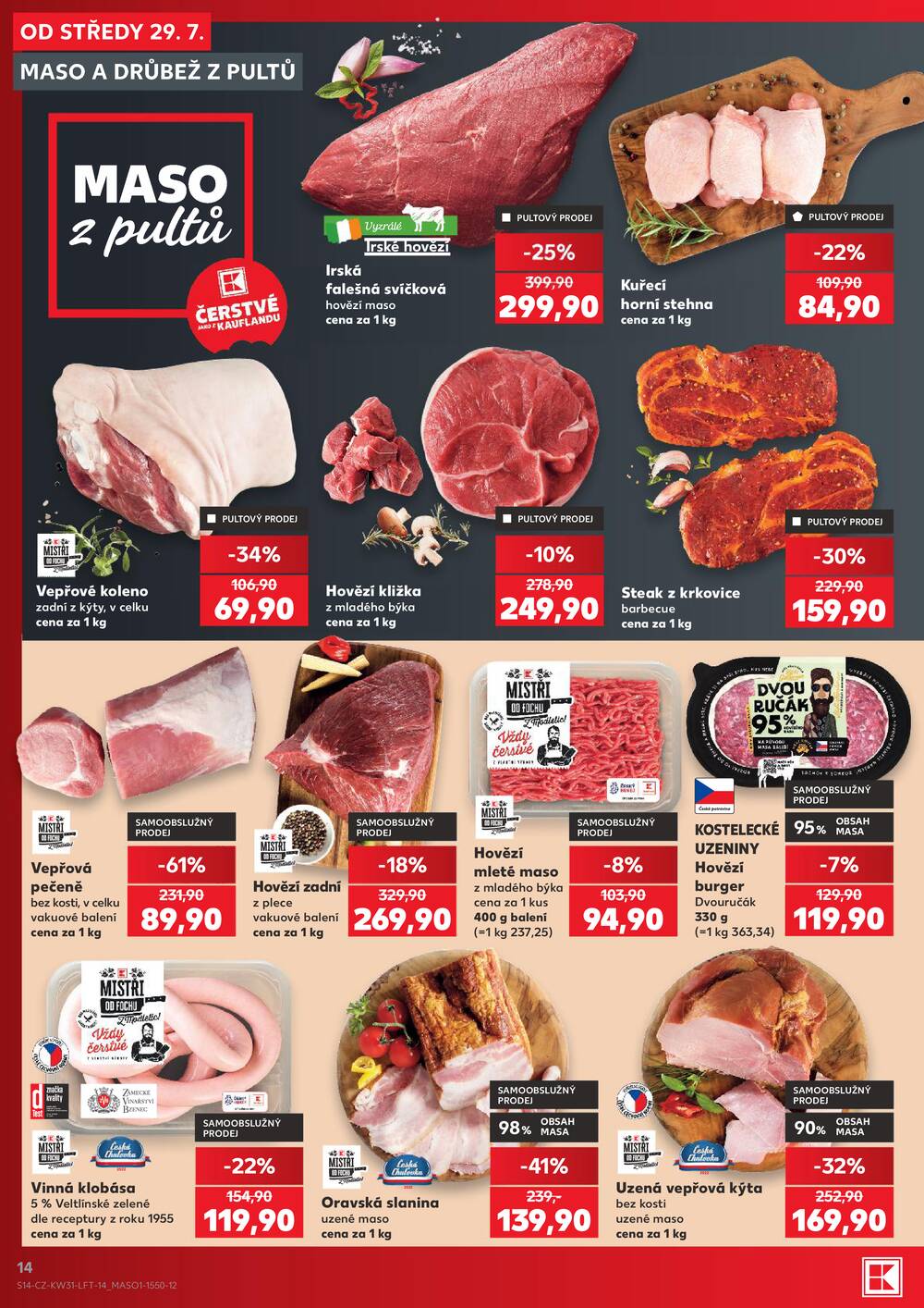 Leták Kaufland - Kaufland 29.7. - 4.8. - Kaufland - Praha 3 (Jarov) - strana 14