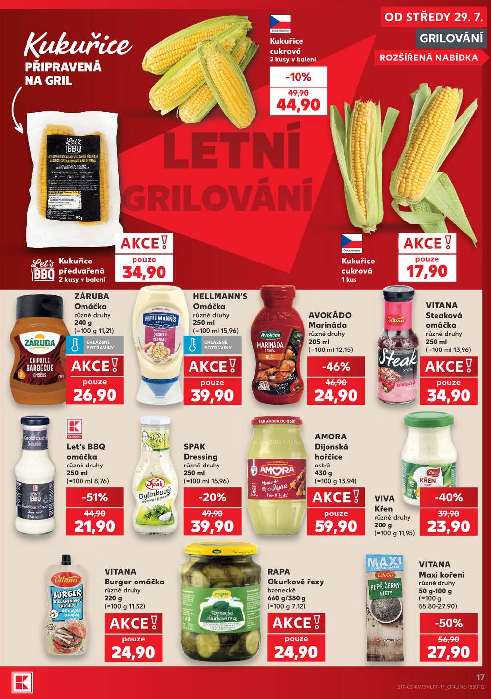 Leták Kaufland - Kaufland 29.7. - 4.8. - Kaufland - Veselí nad Lužnicí - Budějovická - strana 17 Leták Kaufland - Kaufland 29.7. - 4.8. - Kaufland - Veselí nad Lužnicí - Budějovická - strana 17