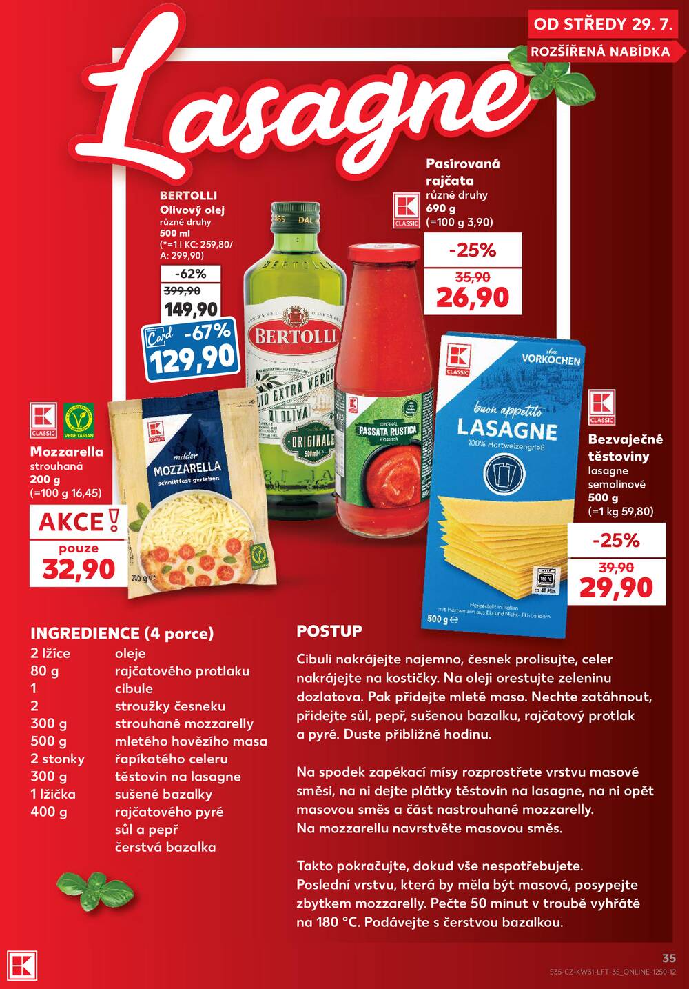 Kaufland 29.7. - 4.8. - Kaufland - Kuřim