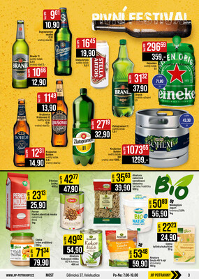 JIP Cash & Carry Brno, Praha, Ostrava, Jilemnice, Pardubice, Ostrava, Karlovy Vary, Olomouc a Zlín od 29.7. do 4.8.2026