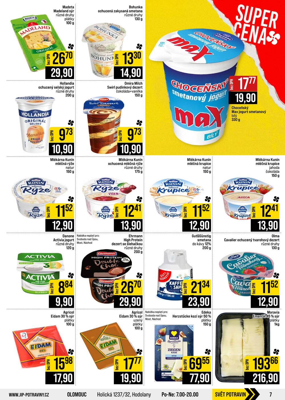 JIP Cash & Carry České Budějovice, Most, Náchod, Polička, Sušice a Svoboda nad Úpou od 29.7. do 4.8.2026