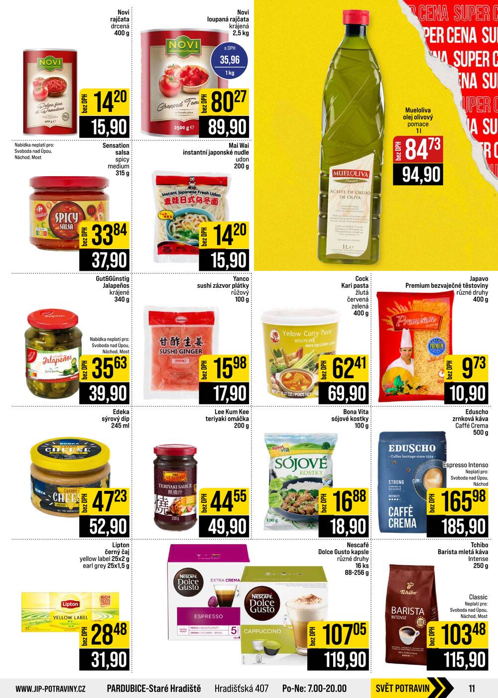 Leták JIP - JIP Cash & Carry České Budějovice, Most, Náchod, Polička, Sušice a Svoboda nad Úpou od 29.7. do 4.8.2026 - strana 11