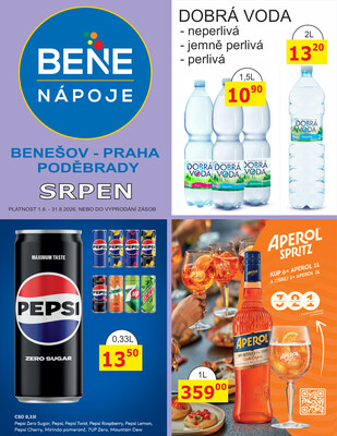 letáky BENE NÁPOJE