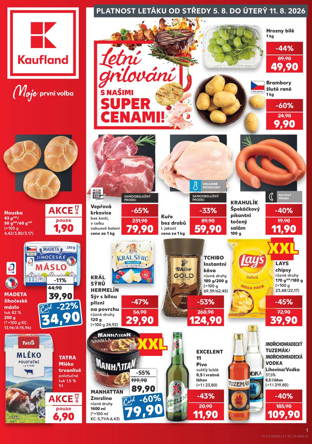 Leták Kaufland - Kaufland 5.8. - 11.8. - Kaufland - Louny - strana 1