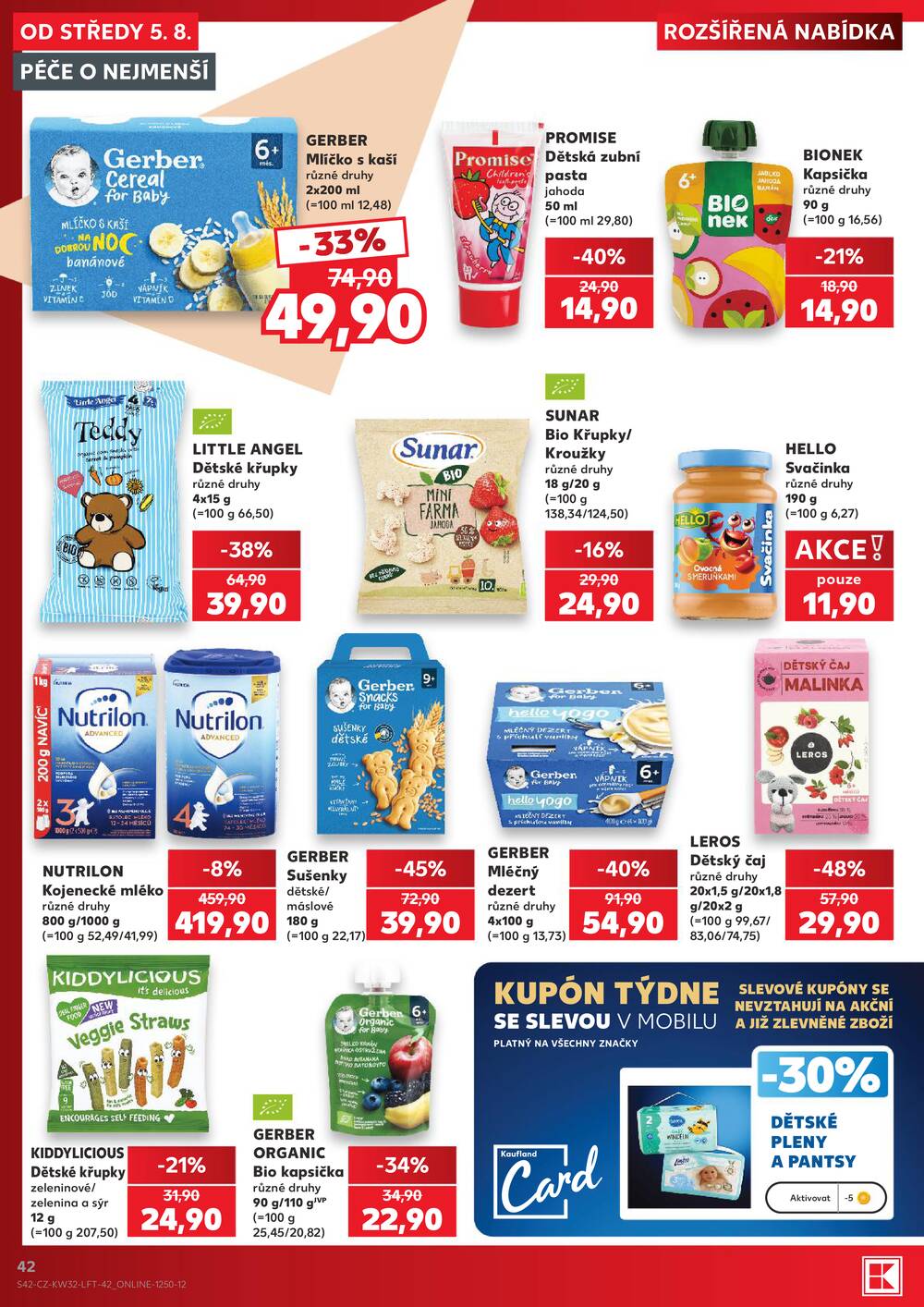 Leták Kaufland - Kaufland 5.8. - 11.8. - Kaufland - Praha 4 (Michle) - strana 42 Leták Kaufland - Kaufland 5.8. - 11.8. - Kaufland - Praha 4 (Michle) - strana 42