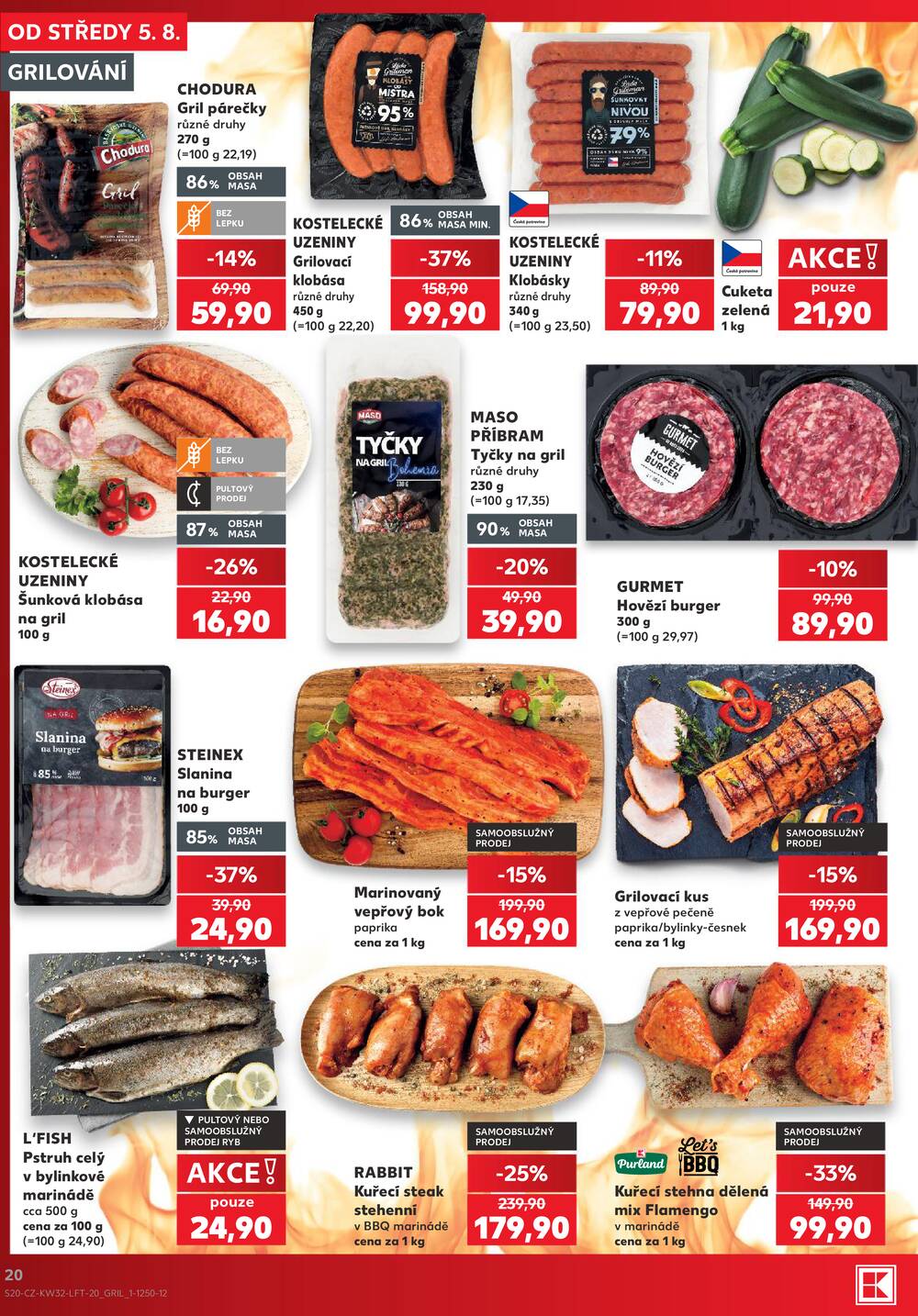 Leták Kaufland - Kaufland 5.8. - 11.8. - Kaufland - Praha 8 (Libeň) - strana 20