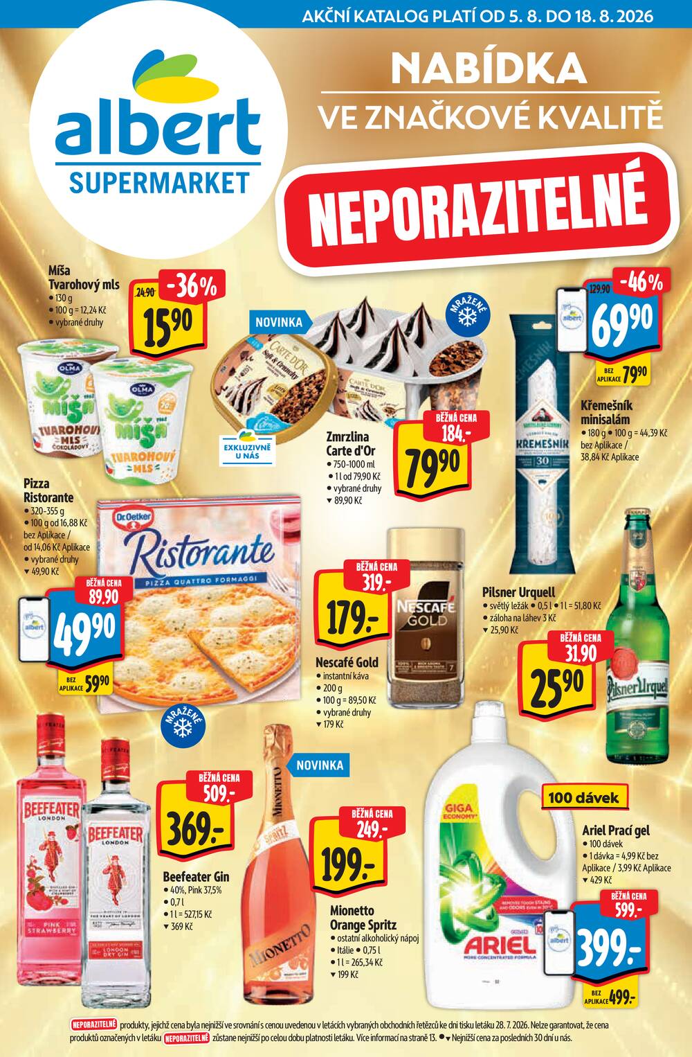 Leták Albert - Albert Supermarket katalog Brand od 5.8. do 18.8.2026 - strana 1 Leták Albert - Albert Supermarket katalog Brand od 5.8. do 18.8.2026 - strana 1