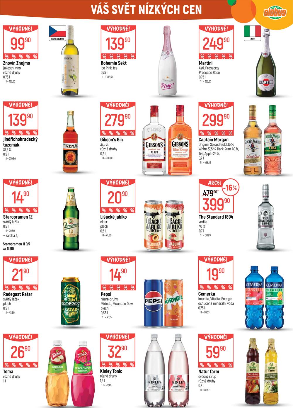 Akční leták Globus 5.8. - 11.8.2026 - Globus Liberec