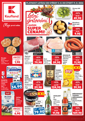 Leták Kaufland 5.8. - 11.8. - Kaufland - Frýdek Místek