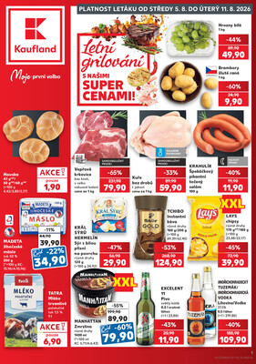 Leták Kaufland 5.8. - 11.8. - Kaufland - Vrchlabí