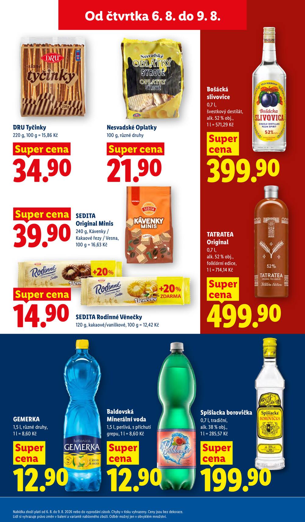 Lidl Čtvrtek od 6.8. do 9.8.2026