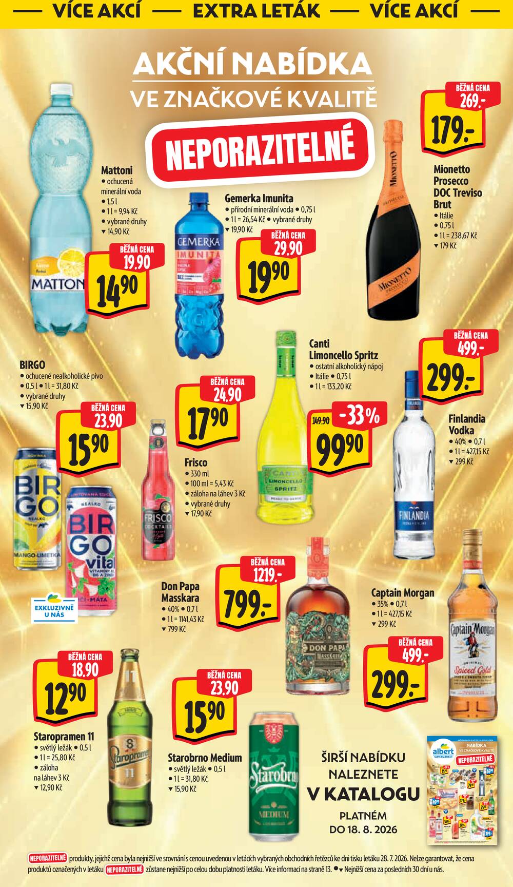Albert Supermarket od 12.8. do 18.8.2026