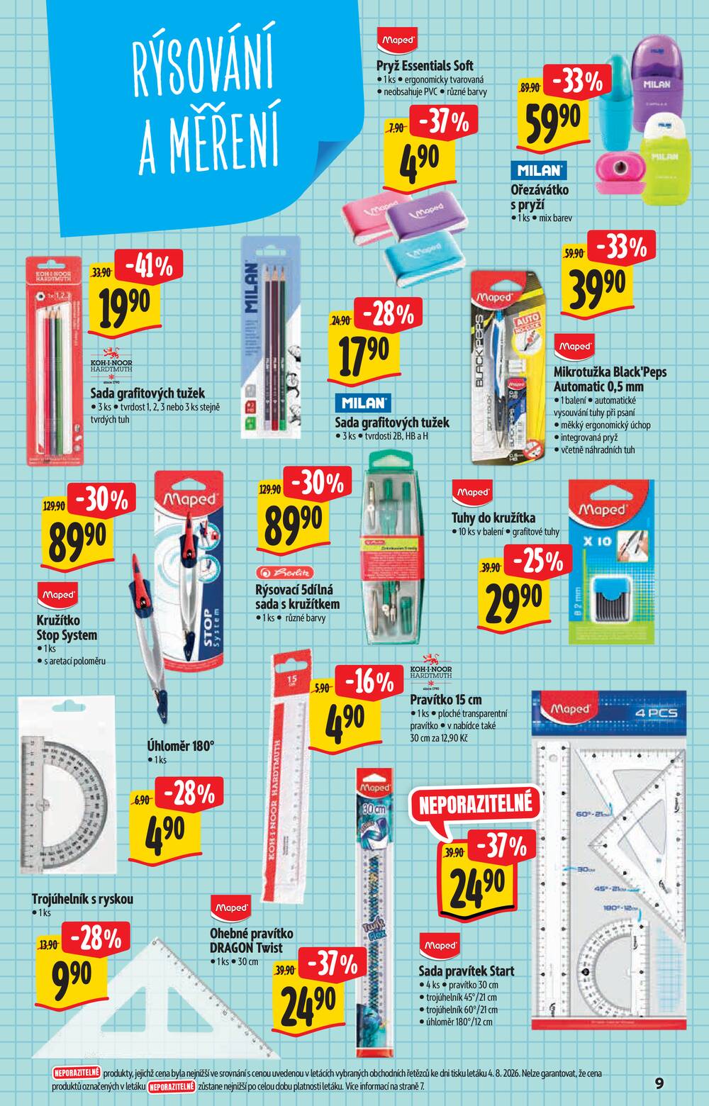 Leták Albert - Albert Hypermarket katalog škola od 12.8. do 8.9.2026 - strana 9 Leták Albert - Albert Hypermarket katalog škola od 12.8. do 8.9.2026 - strana 9
