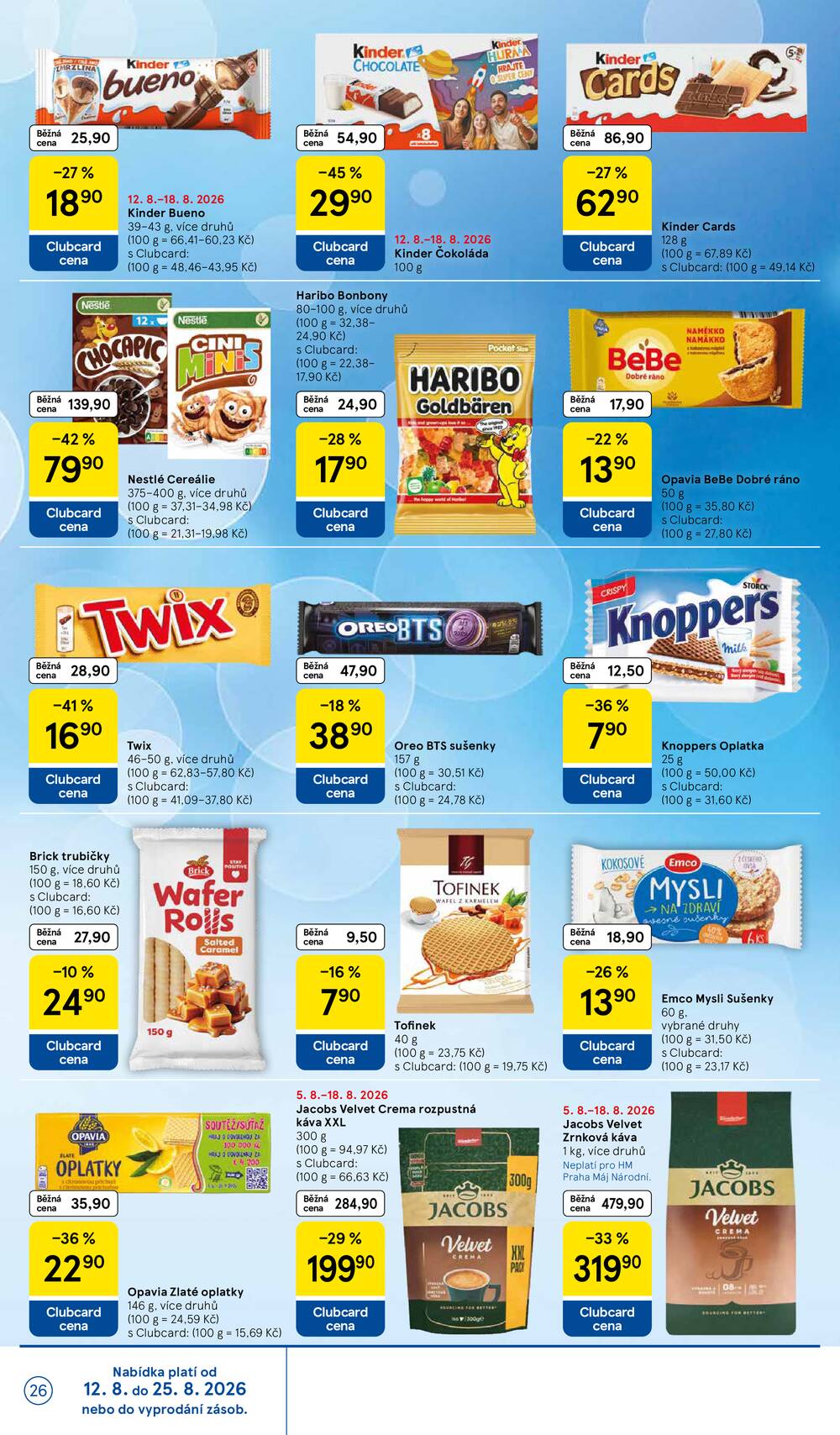 Tesco hypermarkety od 12.8. do 18.8.2026