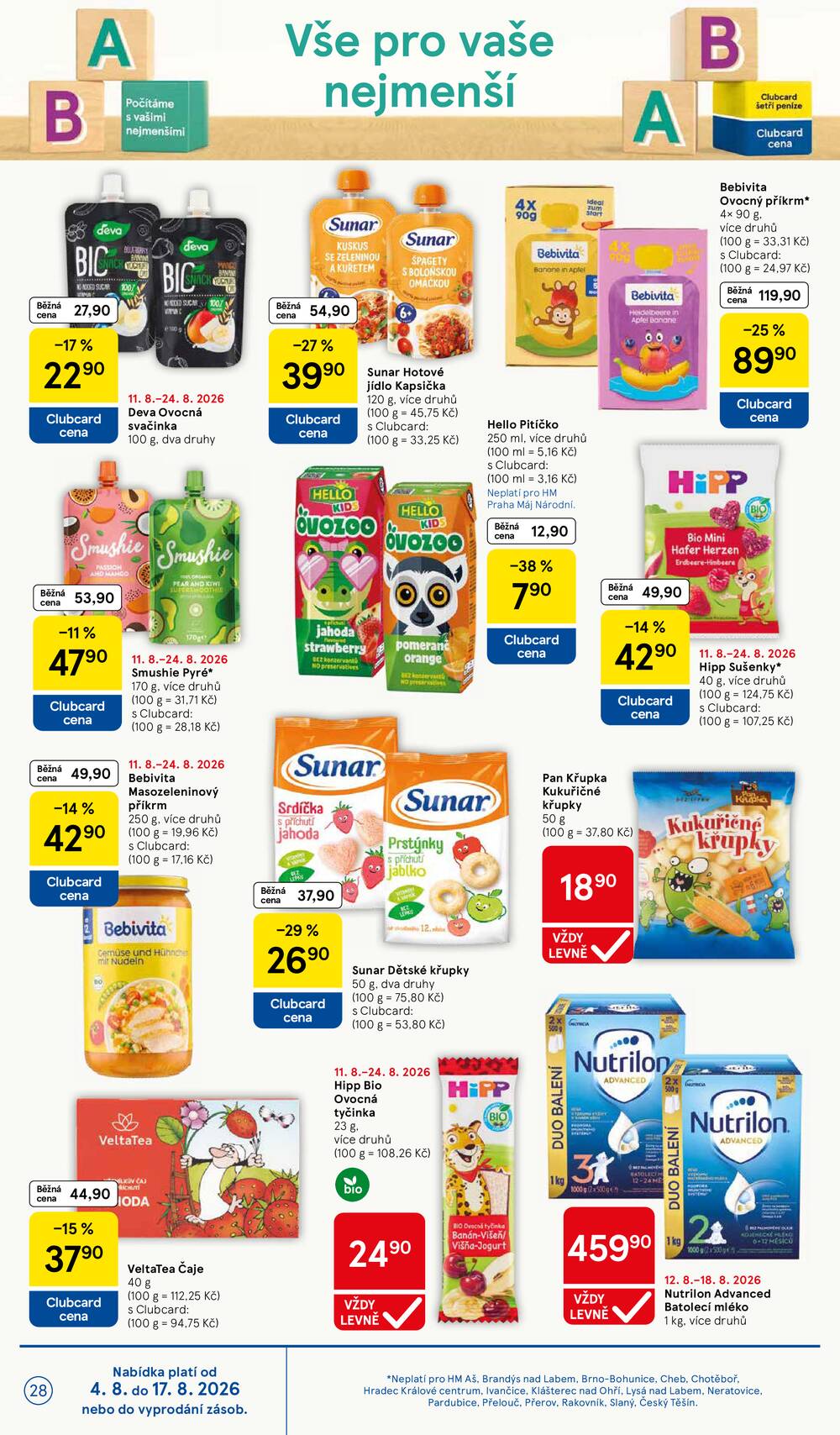Leták Tesco - Tesco hypermarkety od 12.8. do 18.8.2026 - strana 28 Leták Tesco - Tesco hypermarkety od 12.8. do 18.8.2026 - strana 28