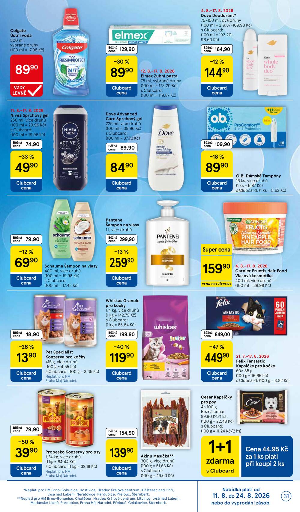 Tesco hypermarkety od 12.8. do 18.8.2026