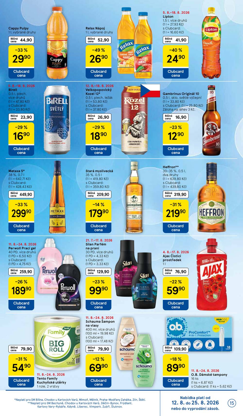 Tesco supermarkety od 12.8. do 18.8.2026