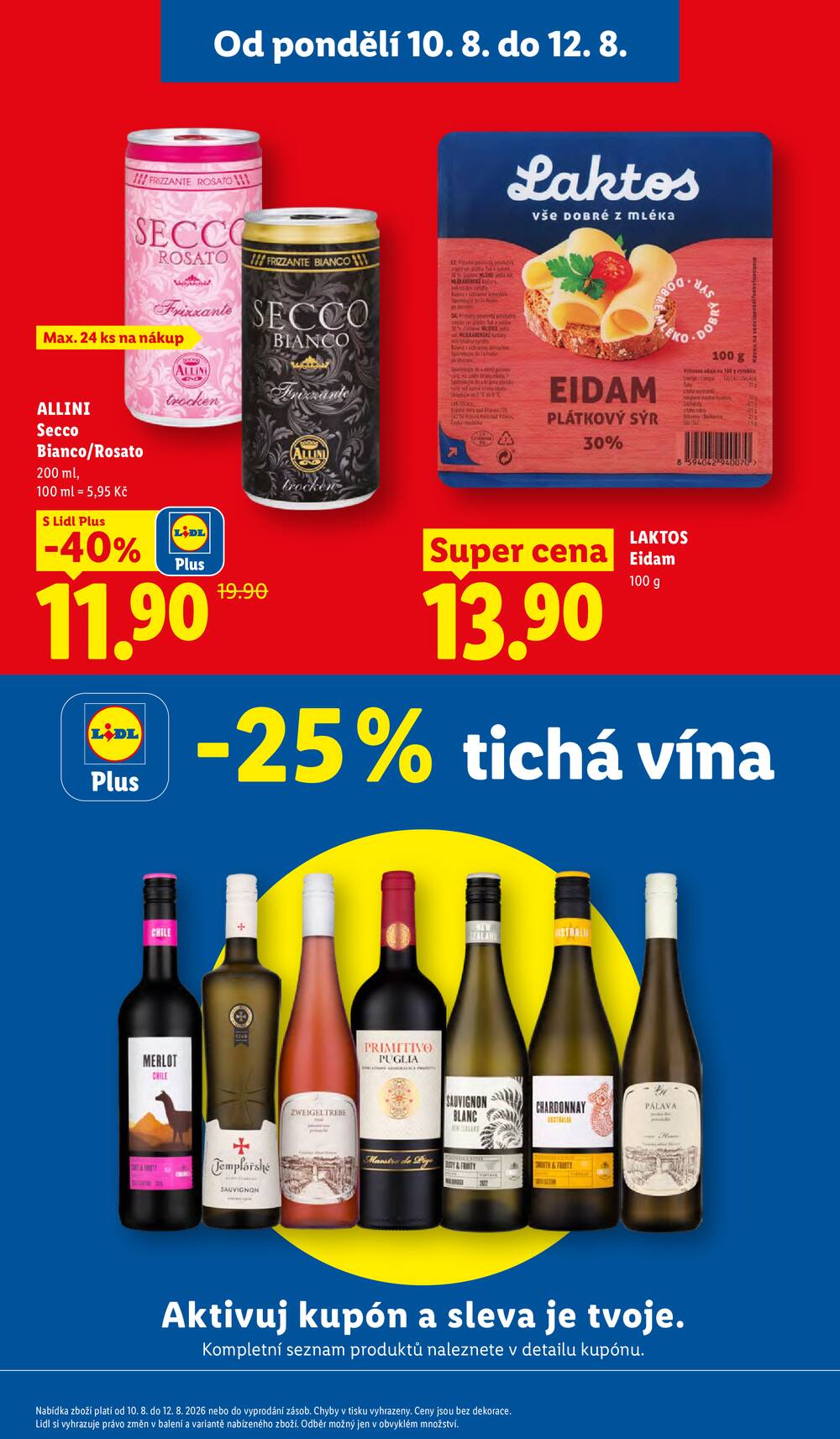 Lidl od 10.8. do 12.8.2026
