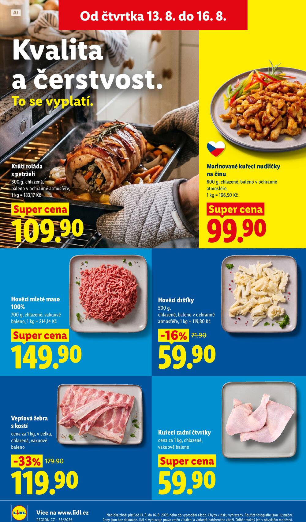 Lidl Čtvrtek od 13.8. do 16.8.2026