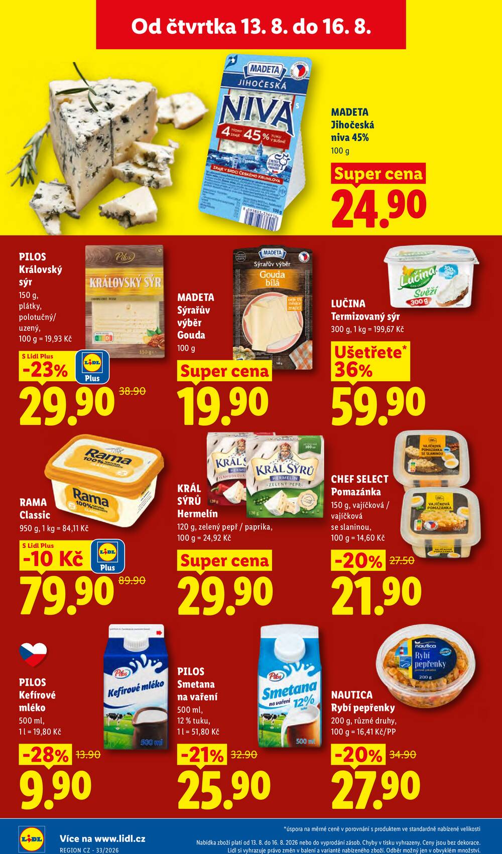 Lidl Čtvrtek od 13.8. do 16.8.2026