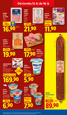 Lidl Čtvrtek od 13.8. do 16.8.2026