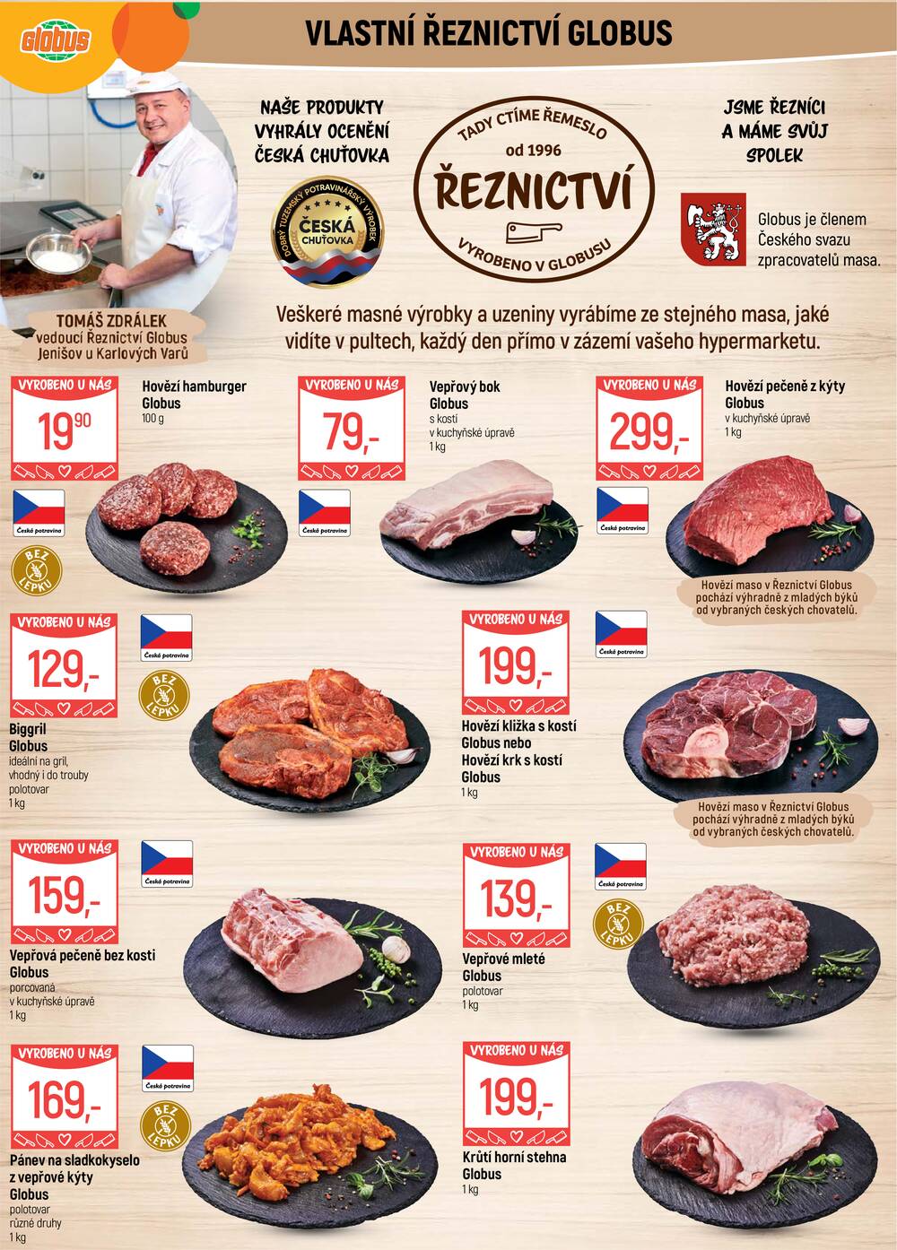 Akční leták Globus 12.8. - 18.8.2026 - Globus Jenišov u Karlových Varů