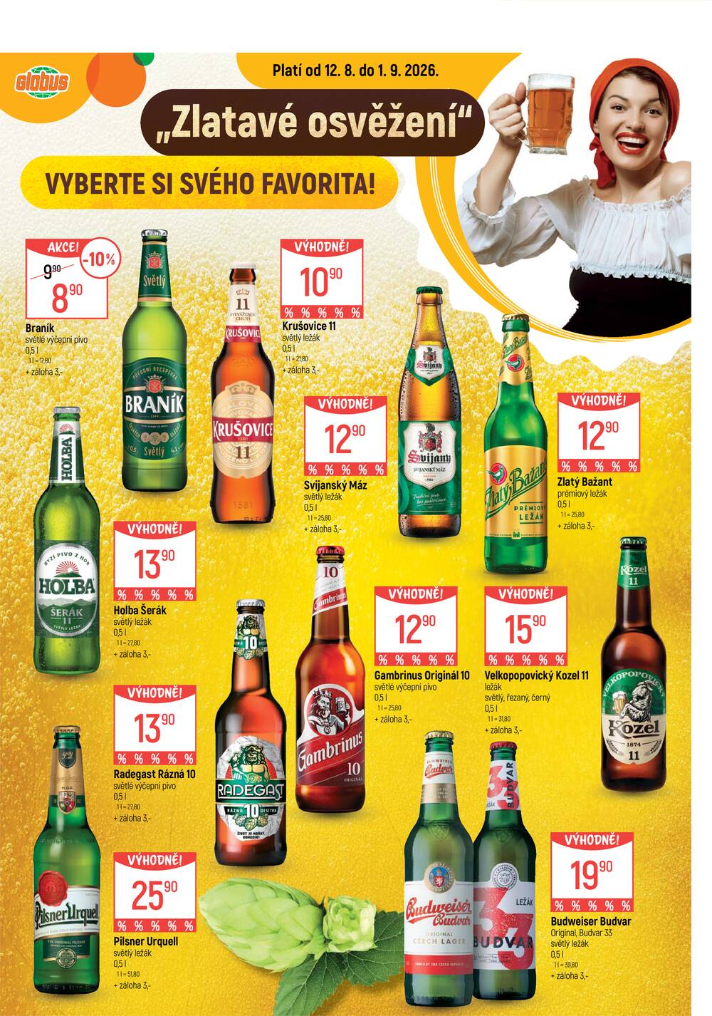 Akční leták Globus 12.8. - 18.8.2026 - Globus Ostrava