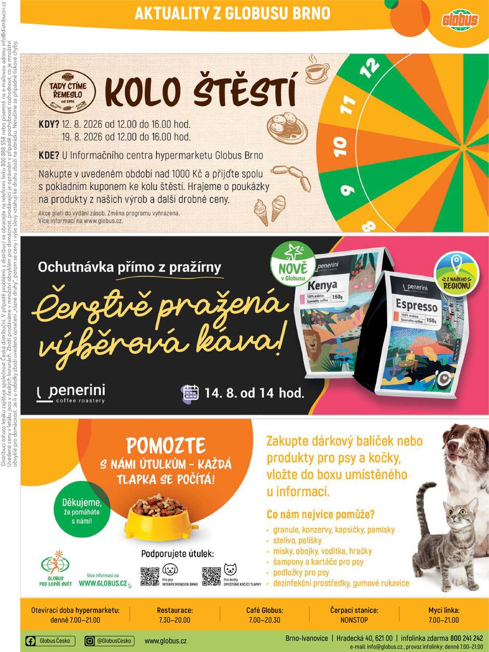 Akční leták Globus 12.8. - 18.8.2026 - Globus Brno Ivanovice