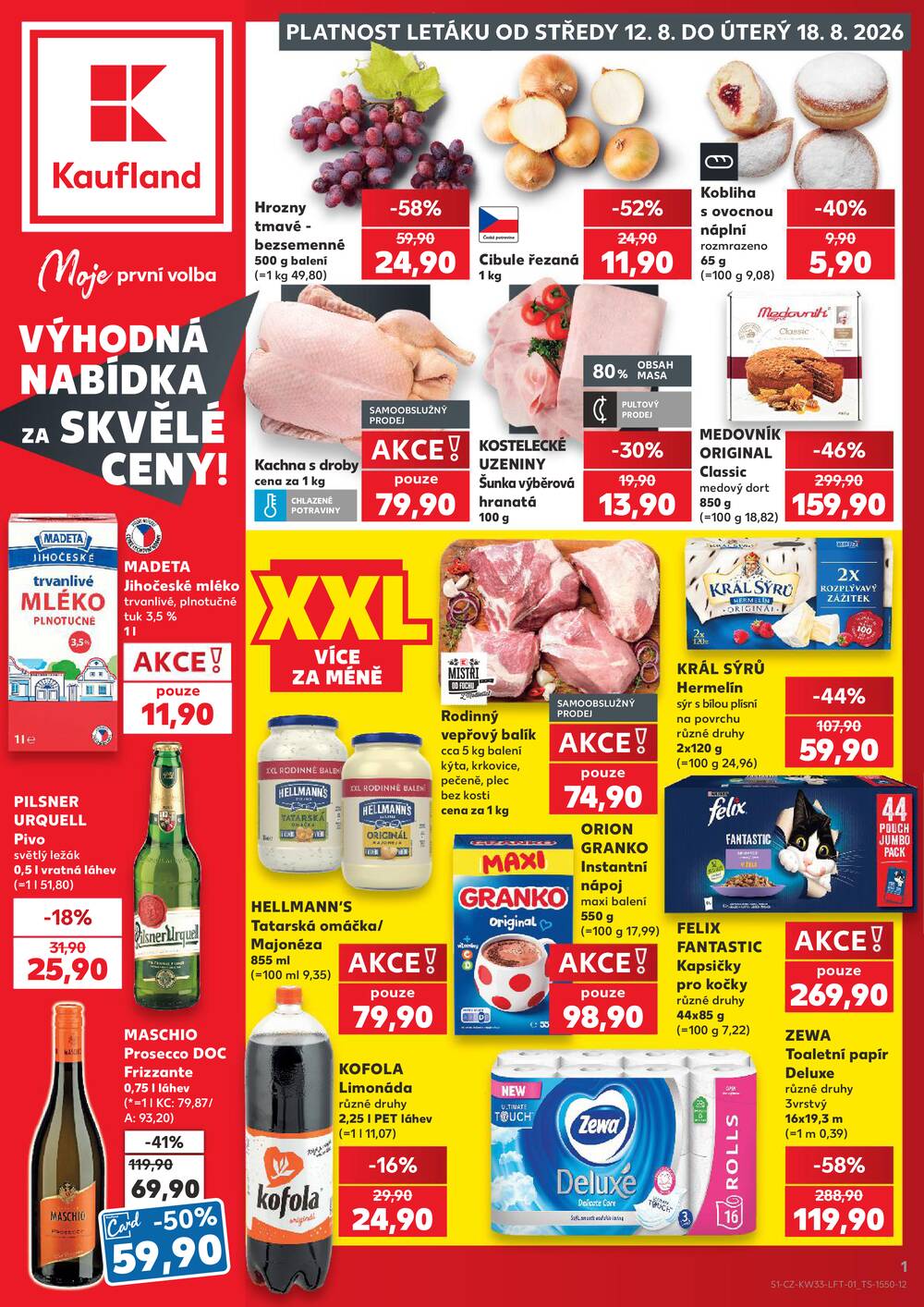 Leták Kaufland - Kaufland 12.8. - 18.8. - Kaufland - Praha 12 (Modřany) - strana 1 Leták Kaufland - Kaufland 12.8. - 18.8. - Kaufland - Praha 12 (Modřany) - strana 1