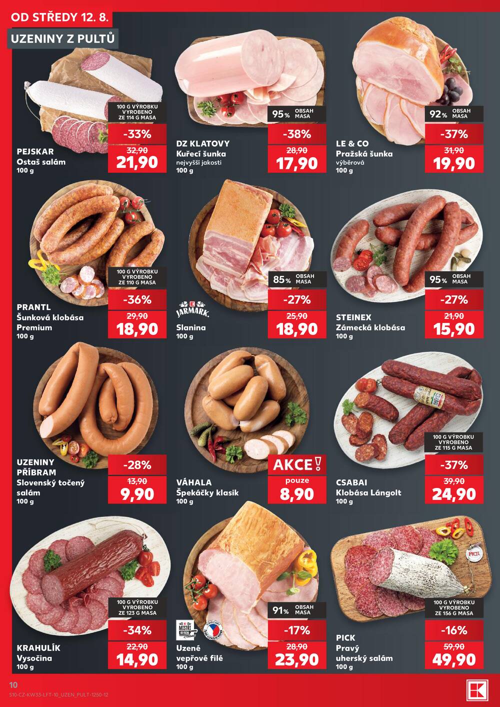 Leták Kaufland - Kaufland 12.8. - 18.8. - Kaufland - Praha 8 (Libeň) - strana 10