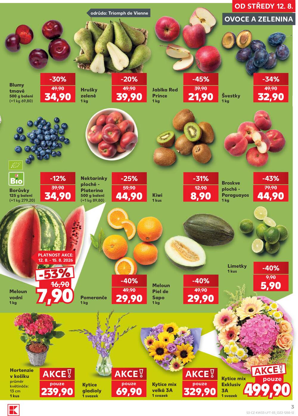 Kaufland 12.8. - 18.8. - Kaufland - Veselí nad Lužnicí - Budějovická