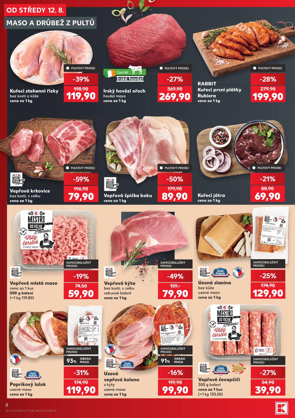 Kaufland 12.8. - 18.8. - Kaufland - Chomutov - Otvice