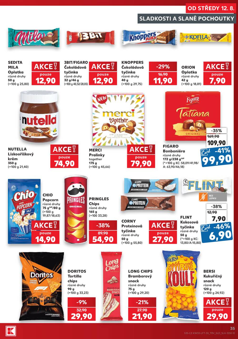 Leták Kaufland - Kaufland 12.8. - 18.8. - Kaufland - Rakovník (ul. Luženská) - strana 35