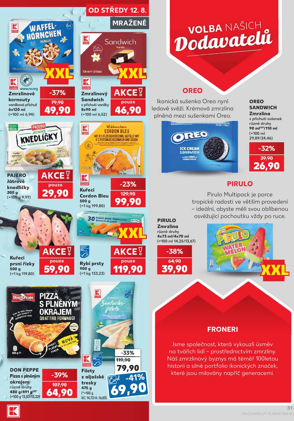 Leták Kaufland - Kaufland 12.8. - 18.8. - Kaufland - Pelhřimov - strana 31 Leták Kaufland - Kaufland 12.8. - 18.8. - Kaufland - Pelhřimov - strana 31