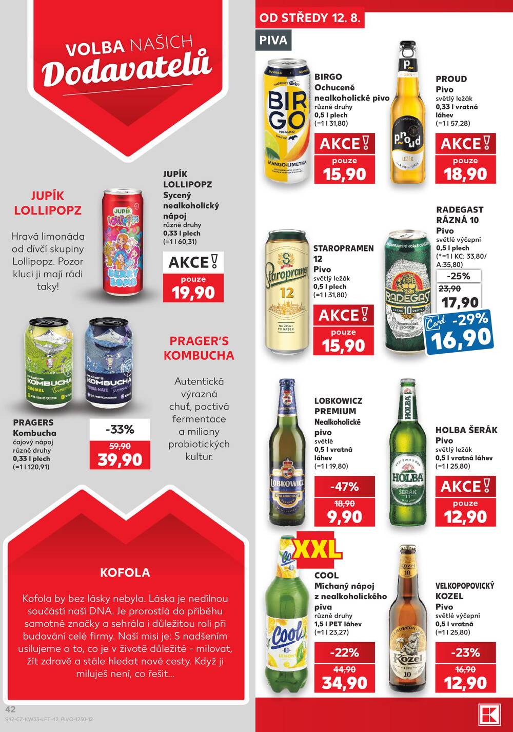 Leták Kaufland - Kaufland 12.8. - 18.8. - Kaufland Humpolec - strana 42 Leták Kaufland - Kaufland 12.8. - 18.8. - Kaufland Humpolec - strana 42