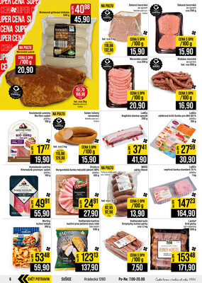 JIP Cash & Carry České Budějovice, Most, Náchod, Polička, Sušice a Svoboda nad Úpou od 12.8. do 18.8.2026