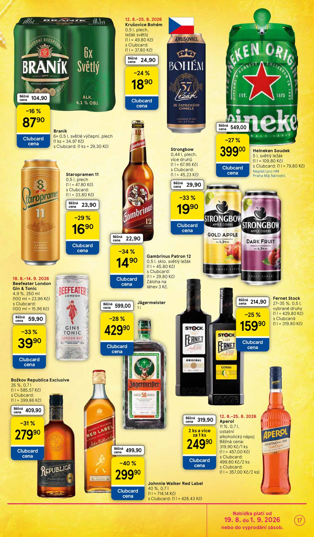 Tesco hypermarkety od 19.8. do 25.8.2026