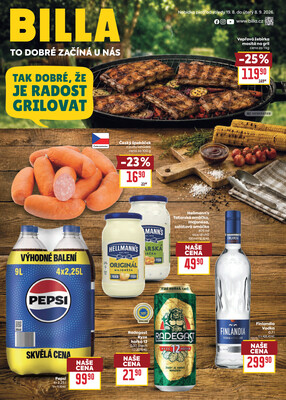 Leták Billa katalog Gril od 19.8. do 8.9.2026