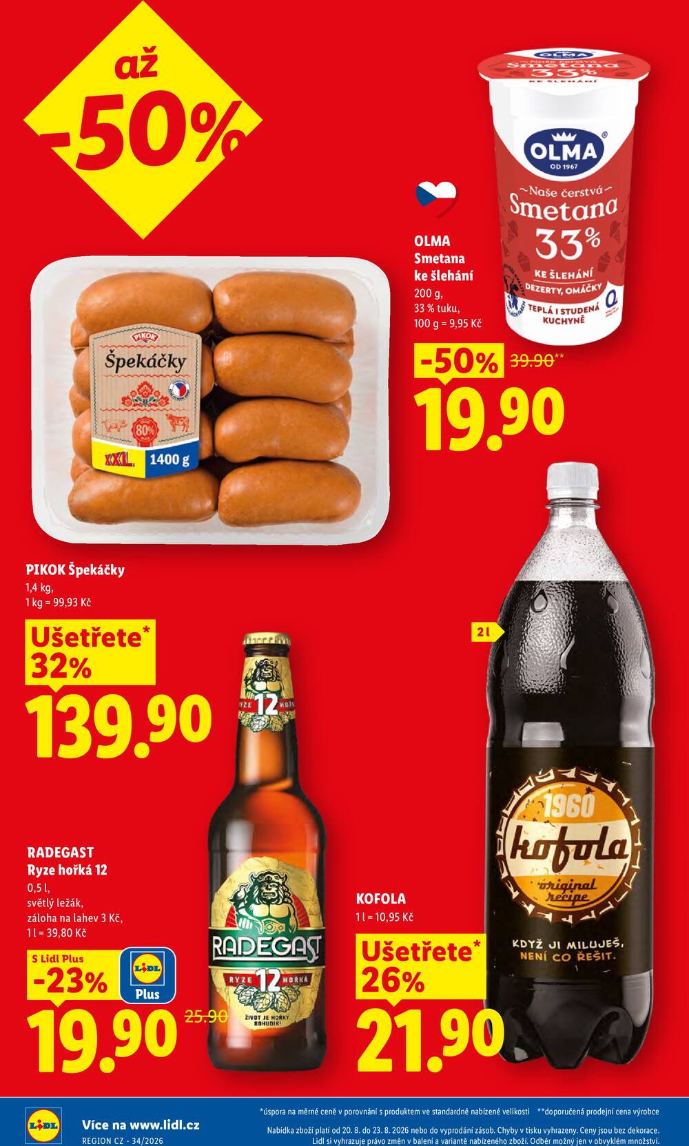 Lidl Čtvrtek od 20.8. do 23.8.2026