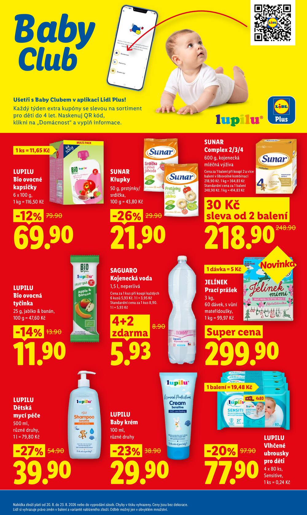 Lidl Čtvrtek od 20.8. do 23.8.2026
