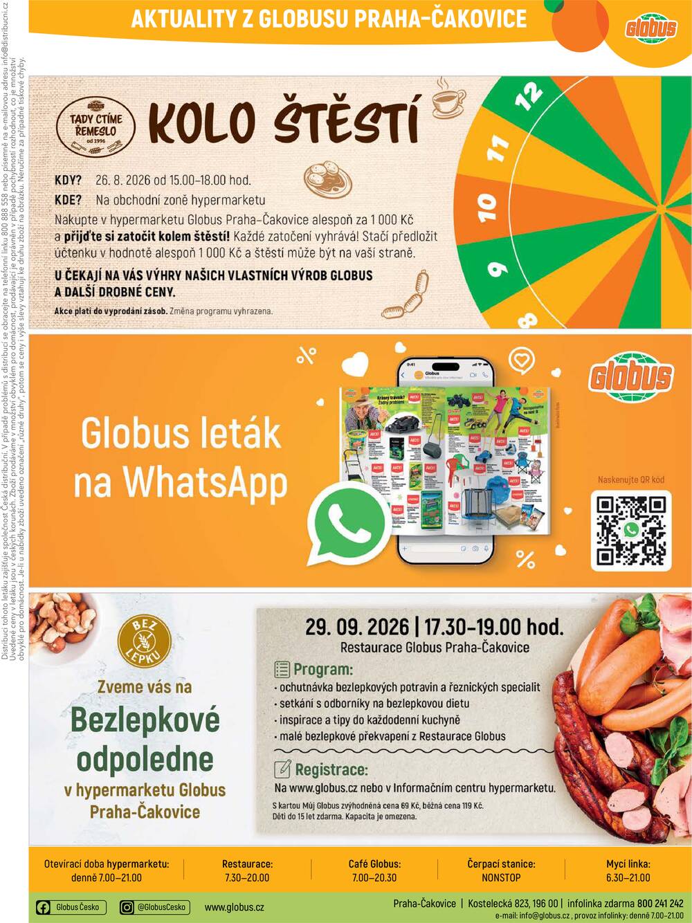 Akční leták Globus 19.8. - 25.8.2026 - Globus Praha - Čakovice