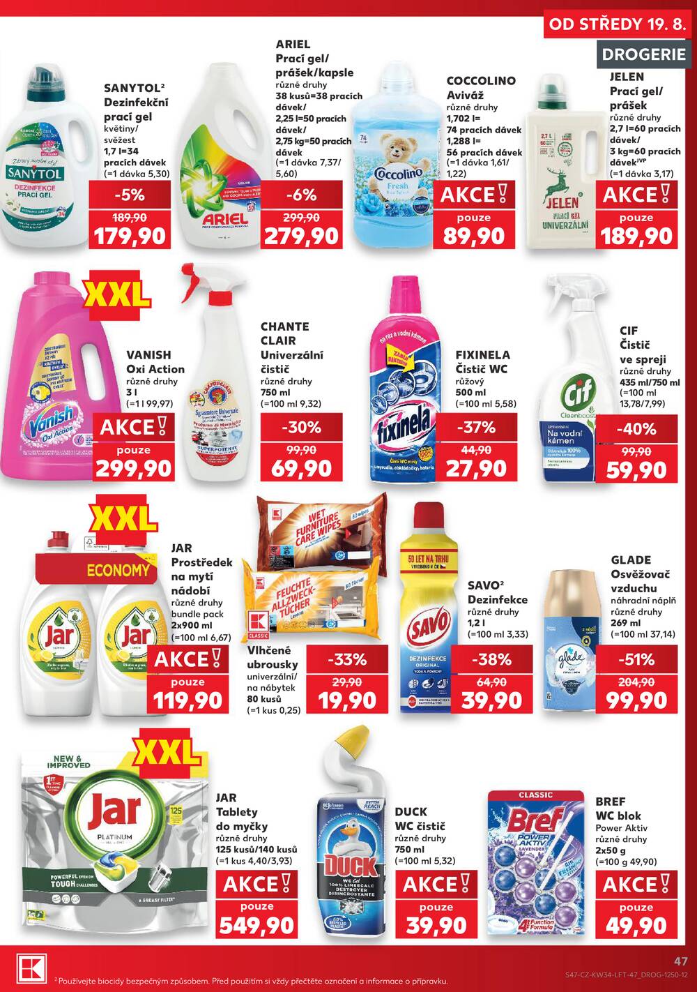Leták Kaufland - Kaufland 19.8. - 25.8. - Kaufland - Praha 12 (Modřany) - strana 47 Leták Kaufland - Kaufland 19.8. - 25.8. - Kaufland - Praha 12 (Modřany) - strana 47
