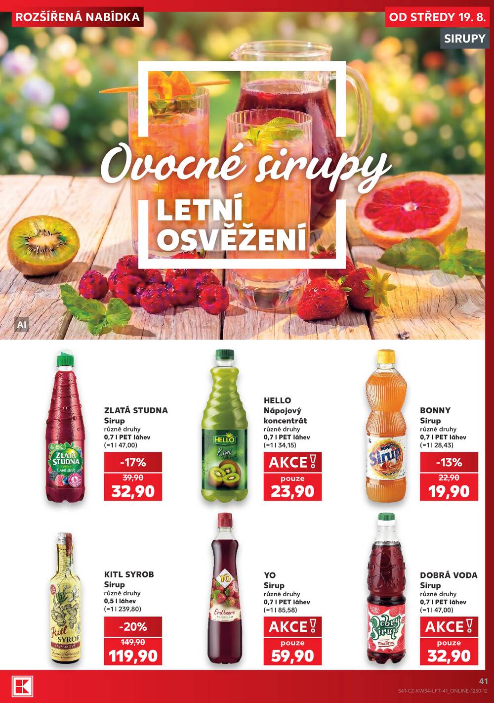 Kaufland 19.8. - 25.8. - Kaufland - Čáslav