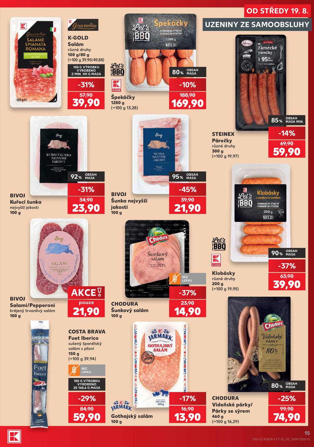 Kaufland 19.8. - 25.8. - Kaufland - Prostějov (Olomoucká)