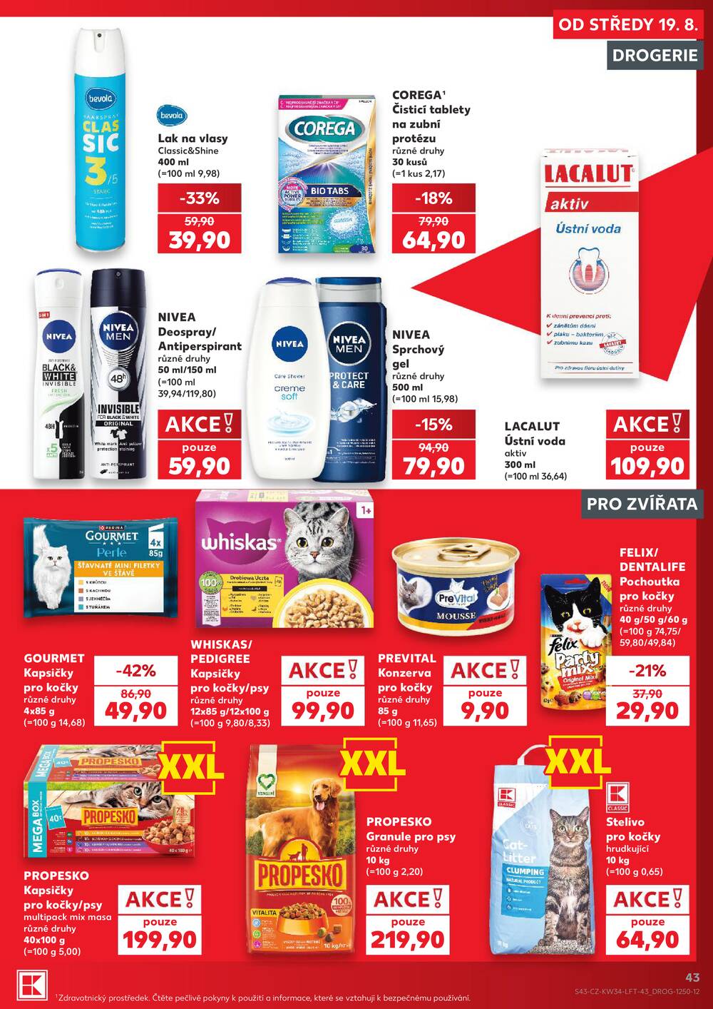 Kaufland 19.8. - 25.8. - Kaufland - Prostějov (Olomoucká)